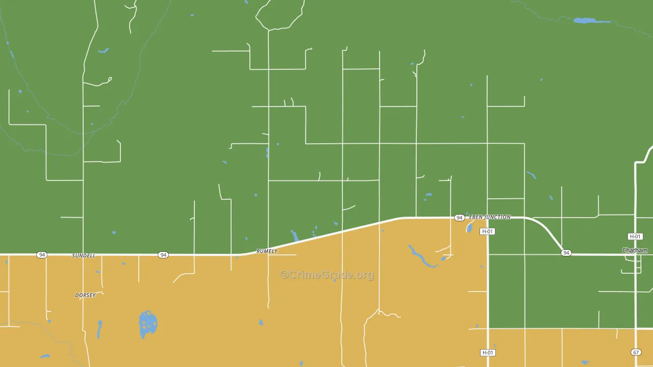 49826, MI Map of Theft Rates