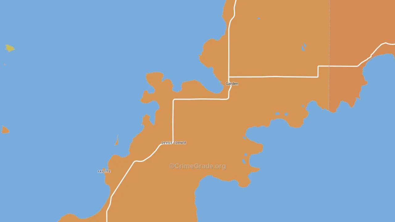49835, MI Map of Theft Rates