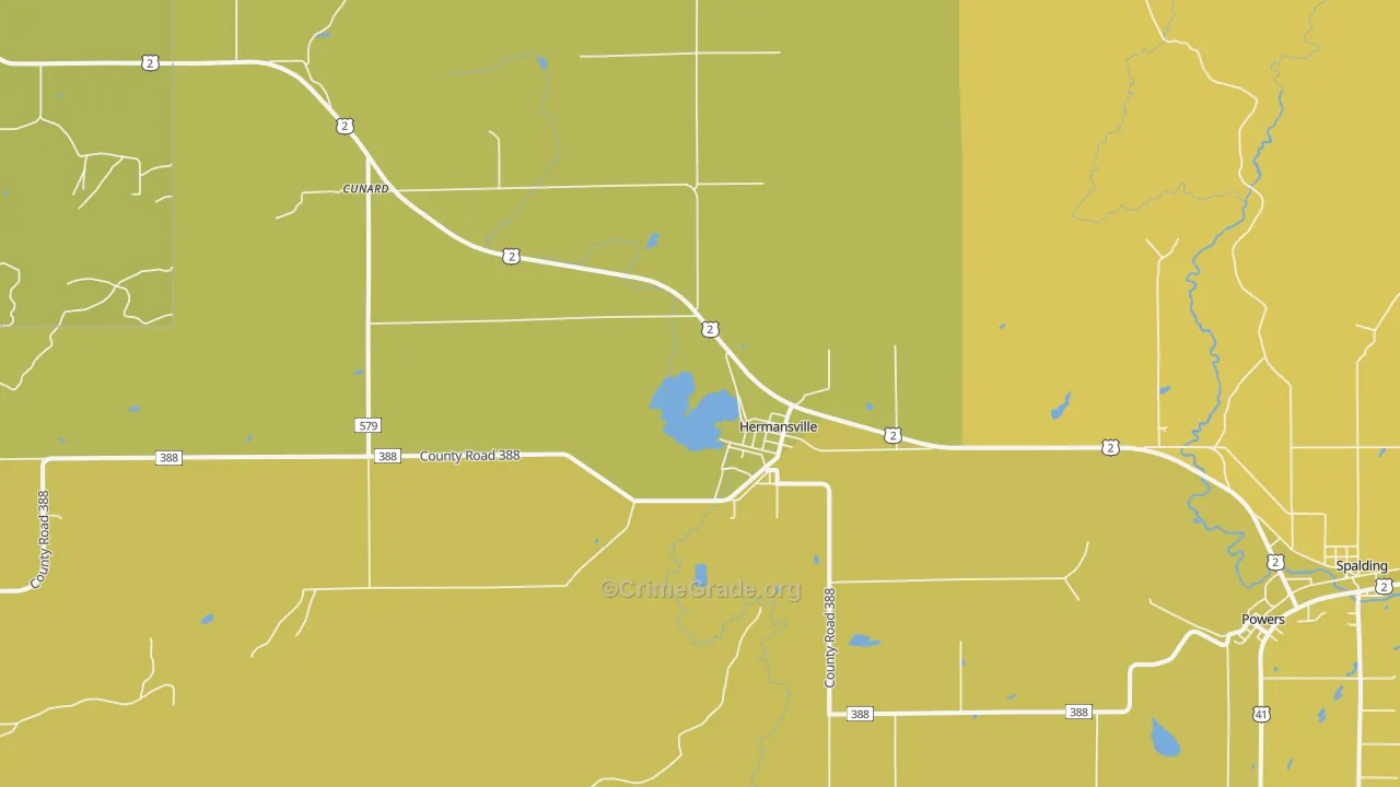 49847, MI Map of Theft Rates