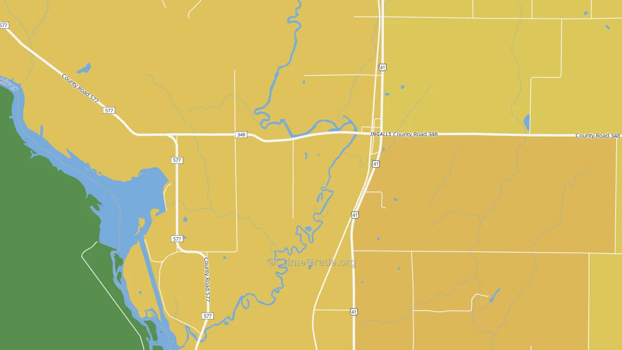 49848, MI Map of Theft Rates