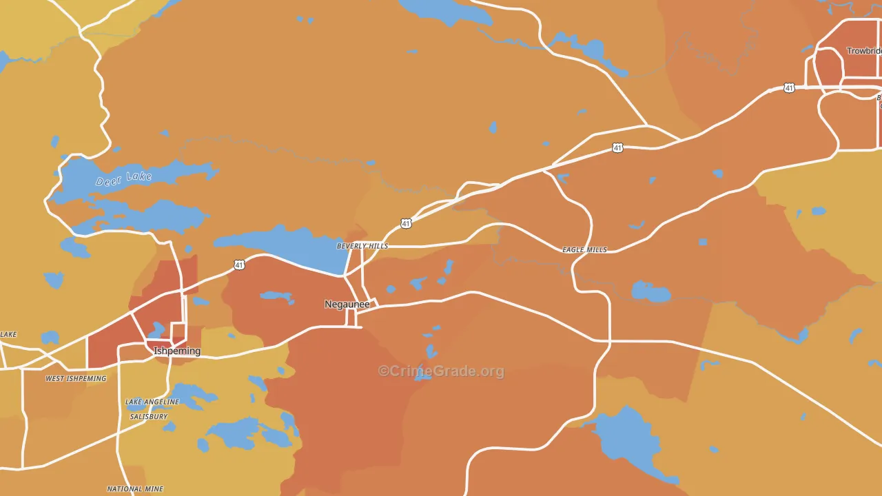 49866, MI Map of Theft Rates