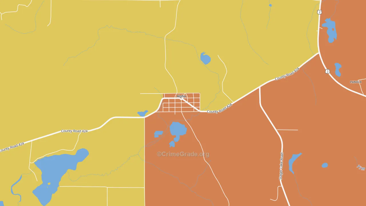 49902, MI Map of Theft Rates