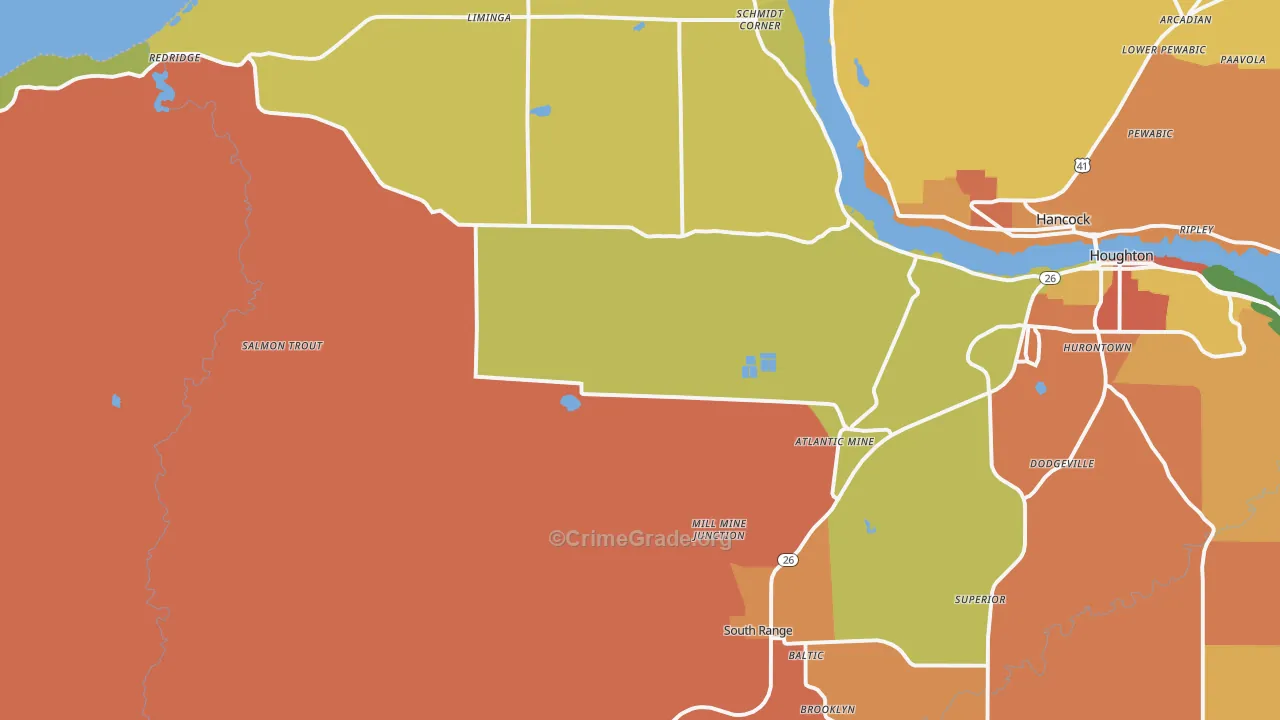 49905, MI Map of Theft Rates