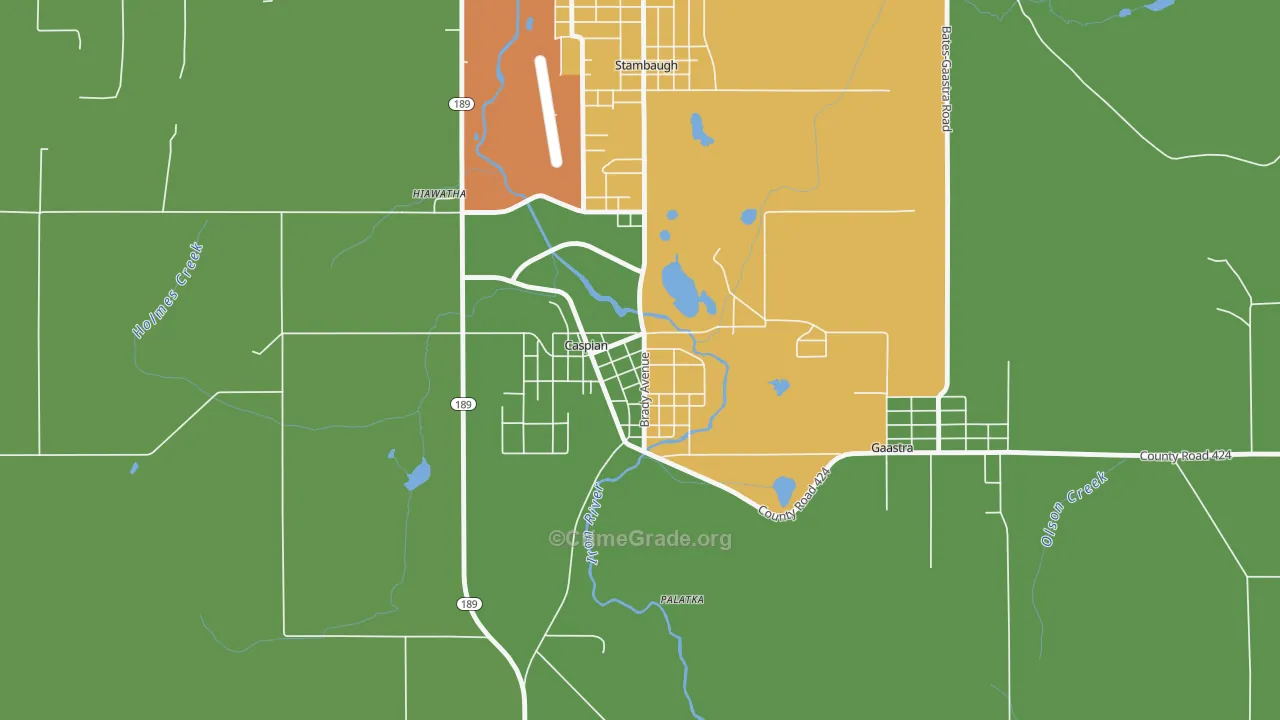 49915, MI Map of Theft Rates