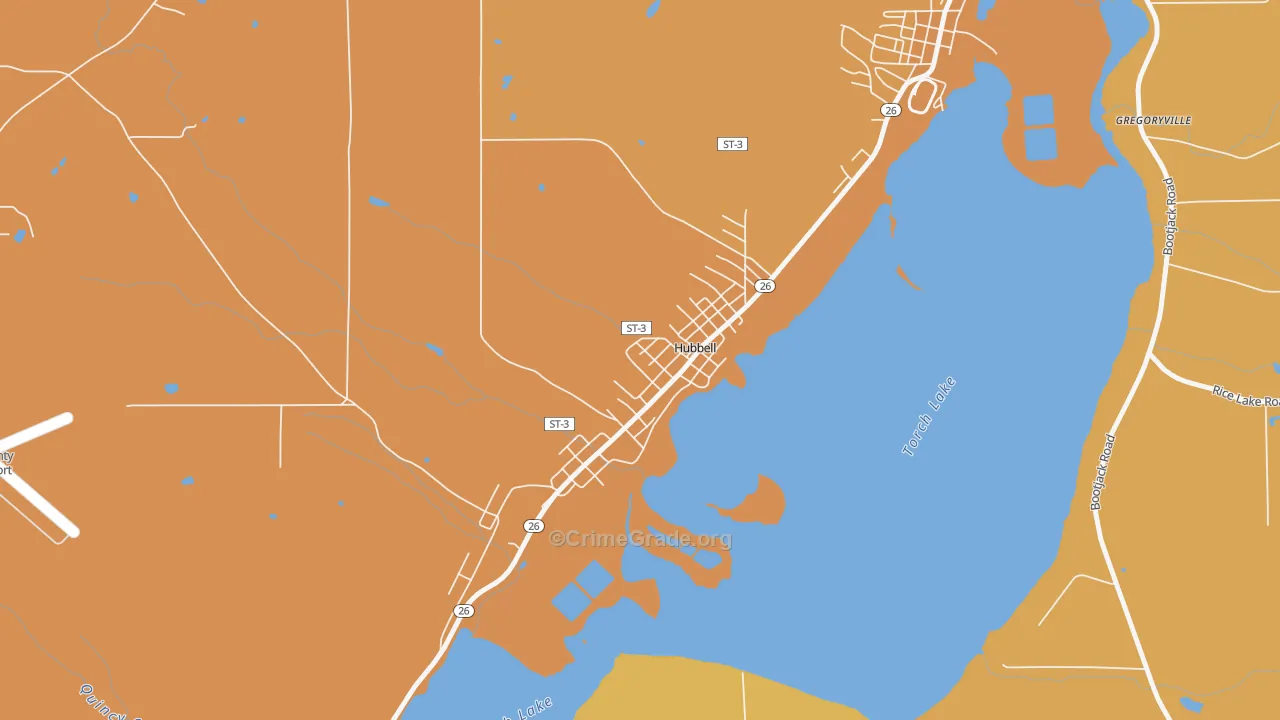 49934, MI Map of Theft Rates