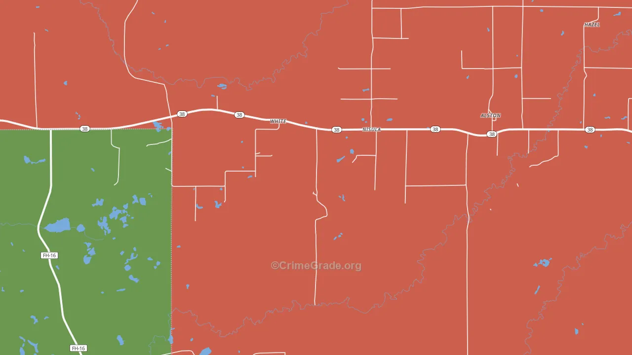 49952, MI Map of Theft Rates