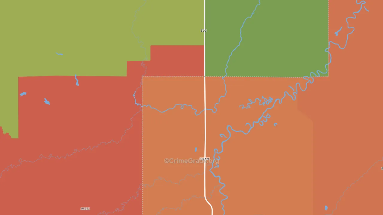 49958, MI Map of Theft Rates