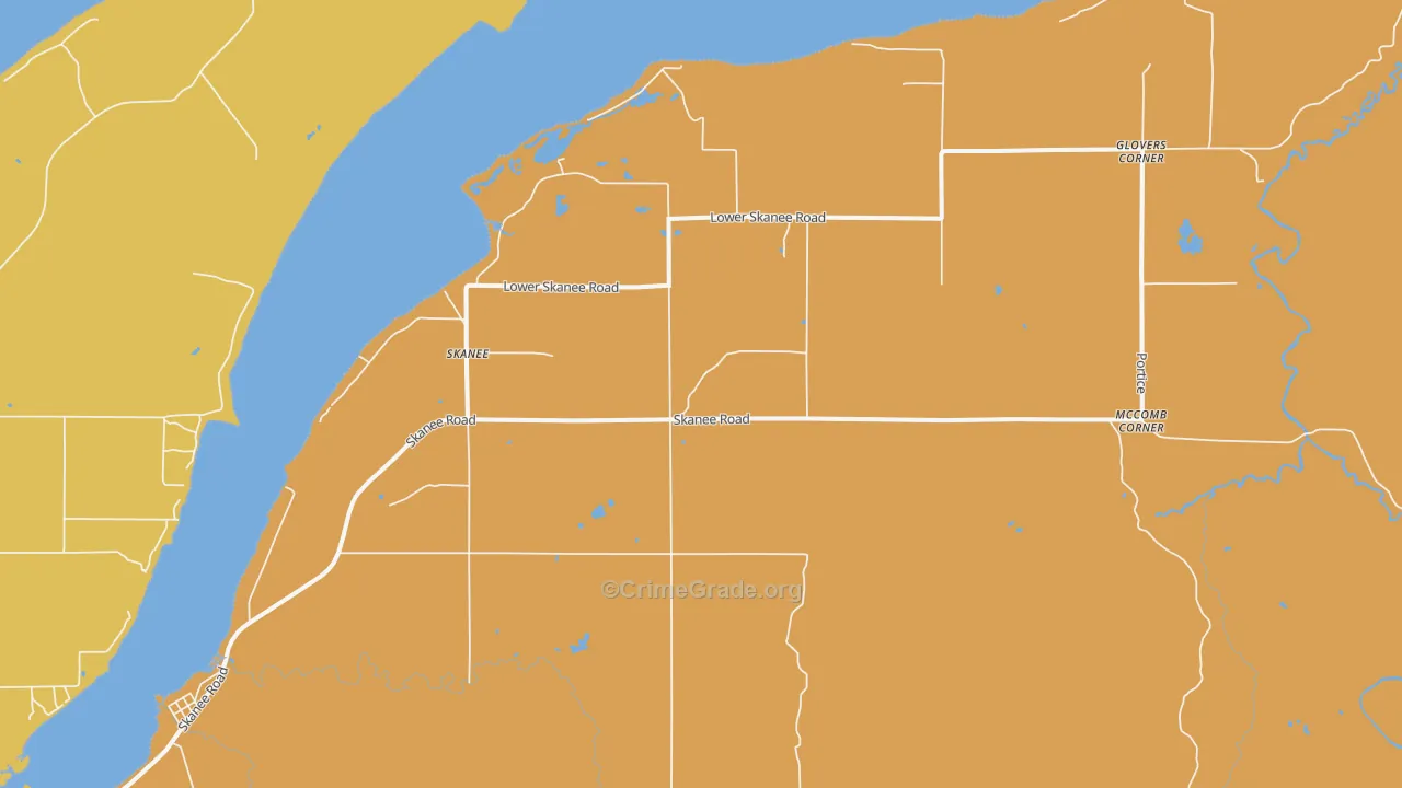 49962, MI Map of Theft Rates