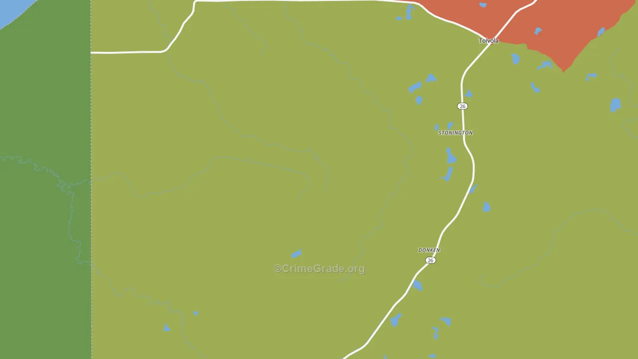 49965, MI Map of Theft Rates