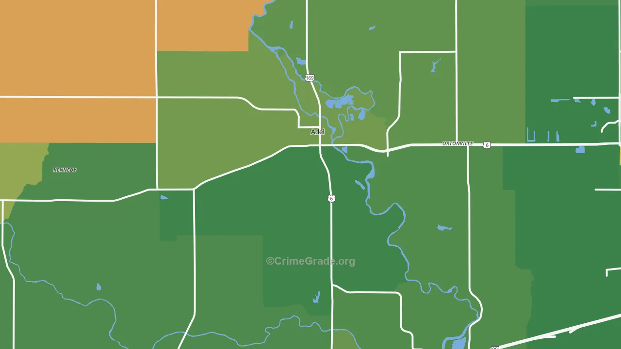 50003, IA Map of Theft Rates