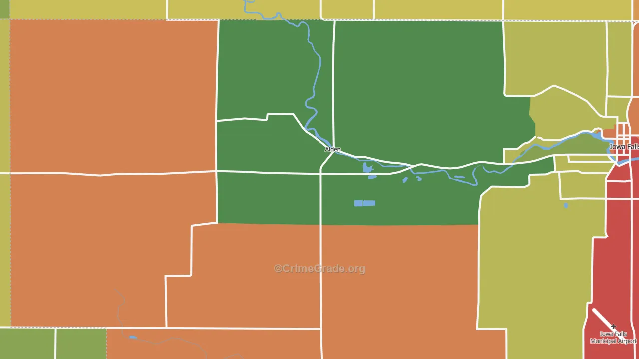 50006, IA Map of Theft Rates