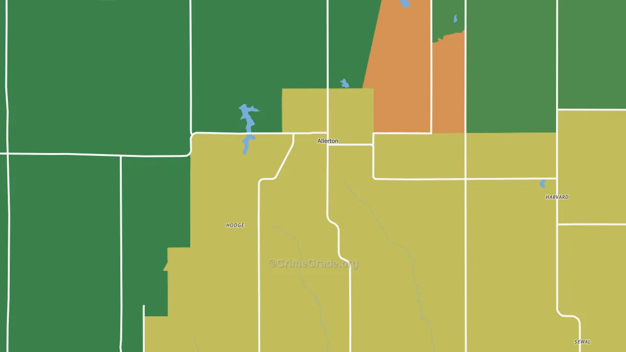 50008, IA Map of Theft Rates