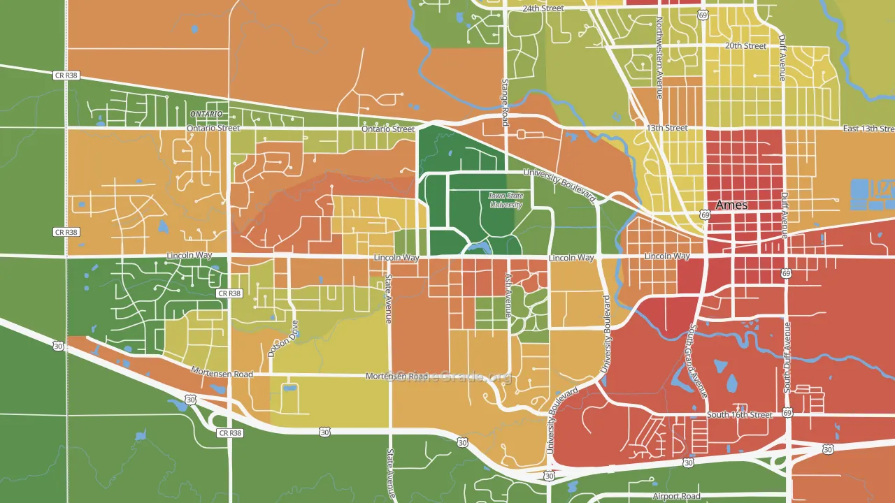 50012, IA Map of Theft Rates
