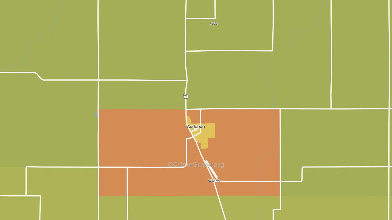 50025, IA Map of Theft Rates