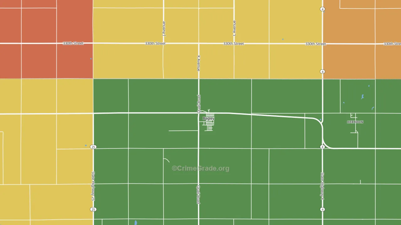 50026, IA Map of Theft Rates