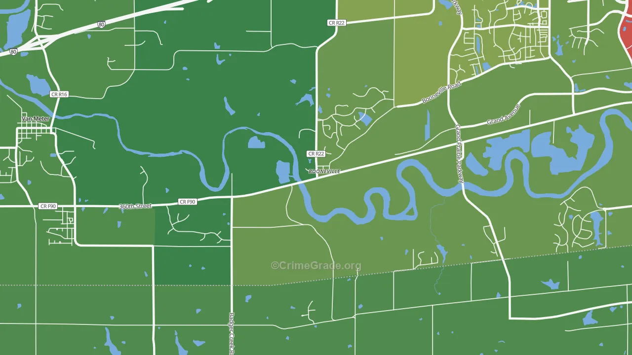 50038, IA Map of Theft Rates