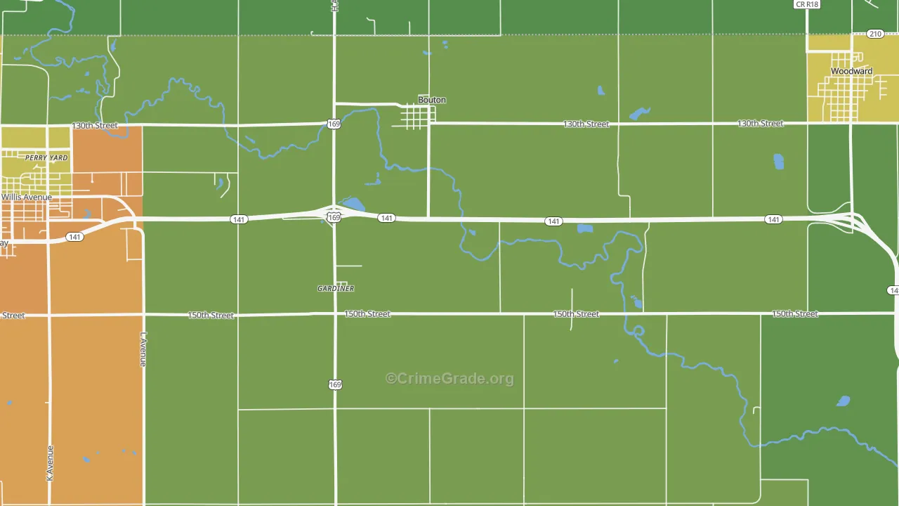 50039, IA Map of Theft Rates