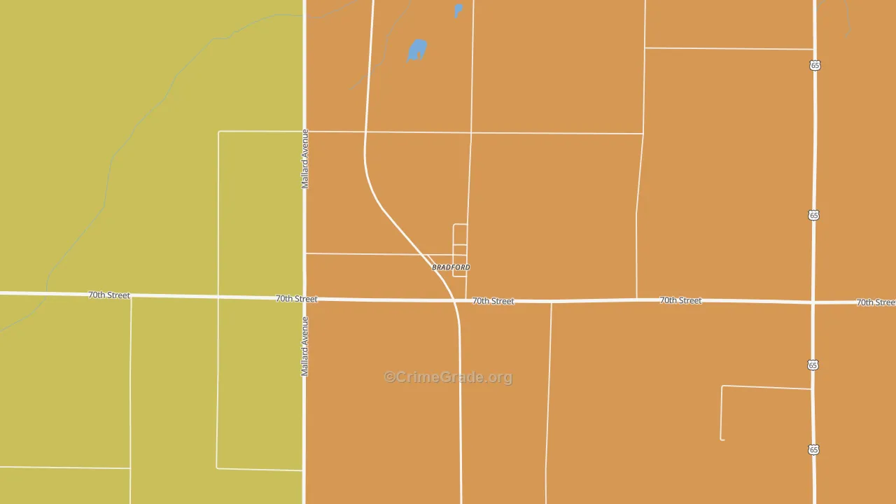 50041, IA Map of Theft Rates