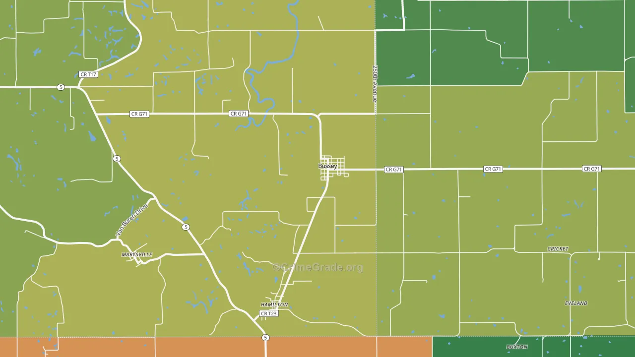 50044, IA Map of Theft Rates