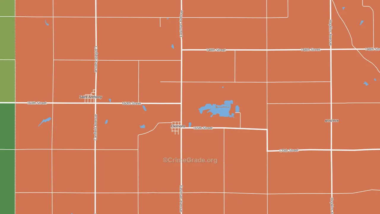 50051, IA Map of Theft Rates