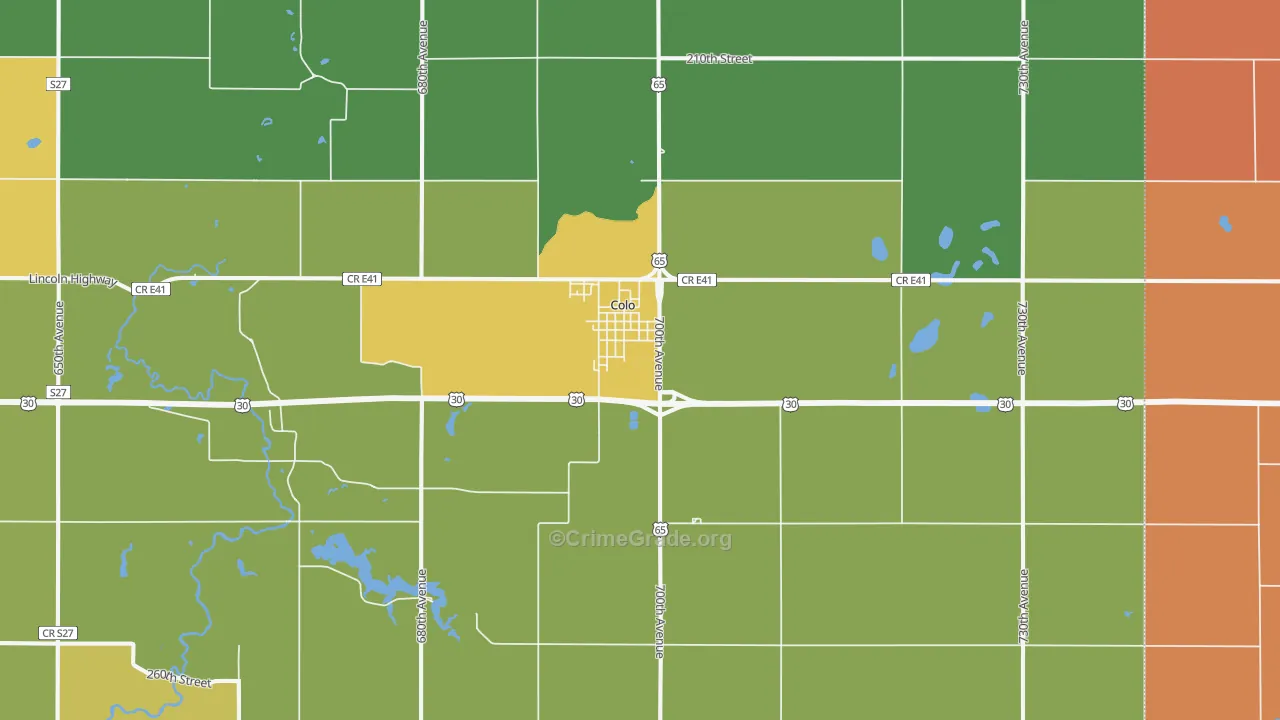 50056, IA Map of Theft Rates