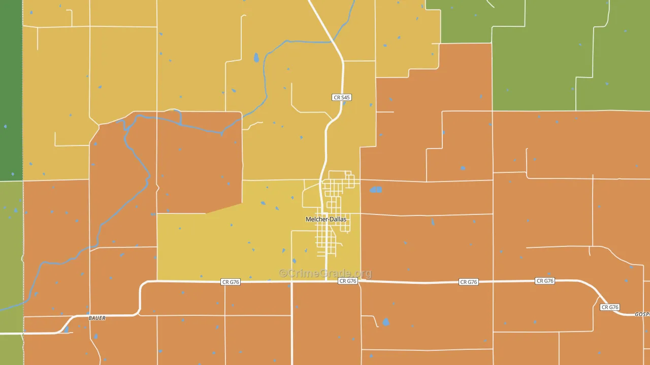 50062, IA Map of Theft Rates