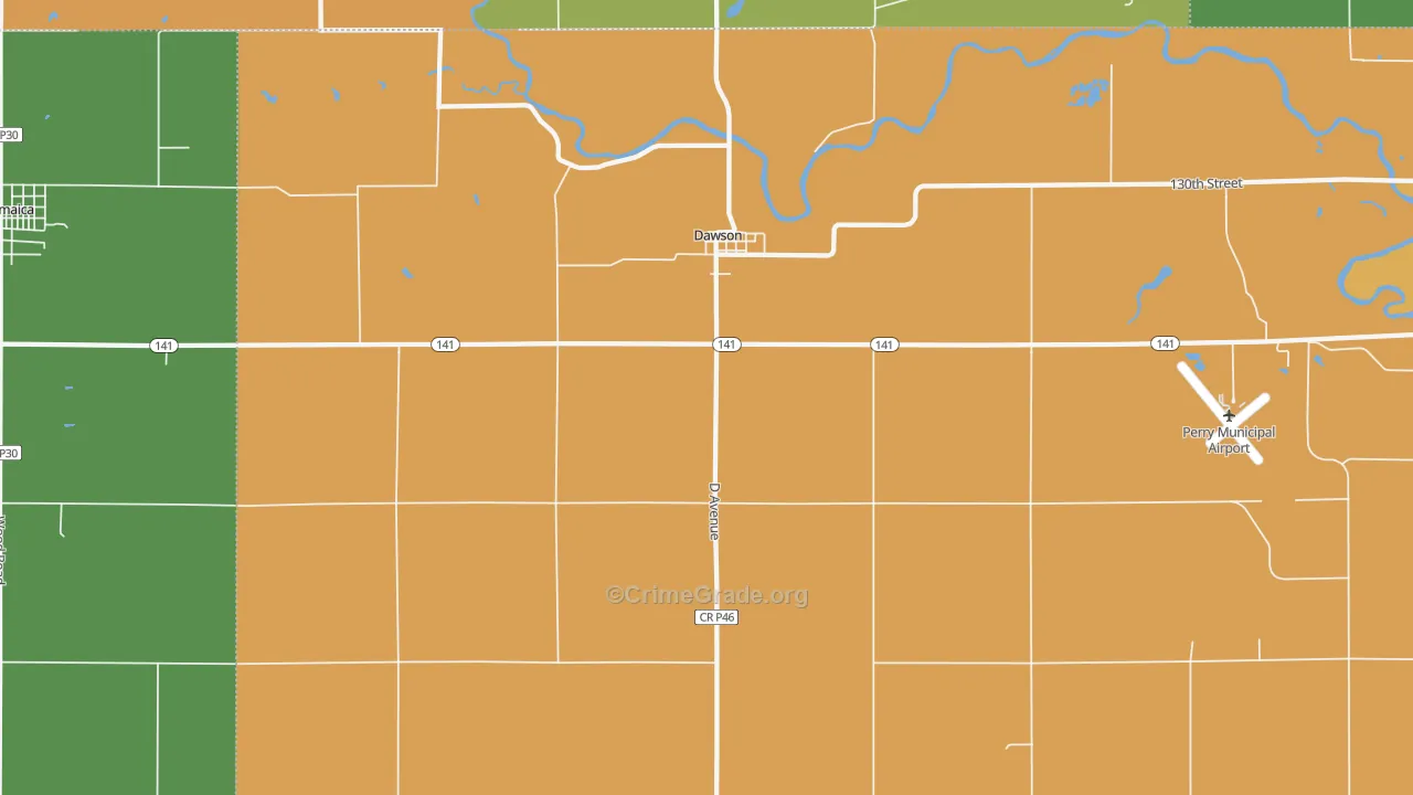 50066, IA Map of Theft Rates