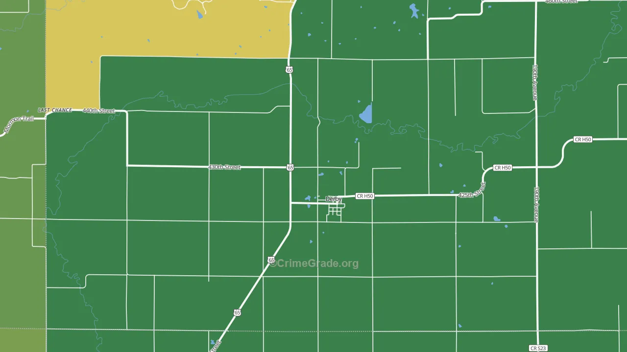 50068, IA Map of Theft Rates