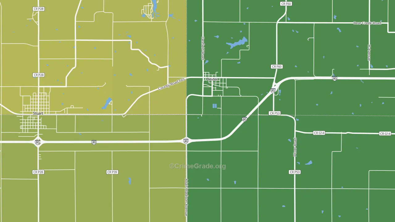 50070, IA Map of Theft Rates