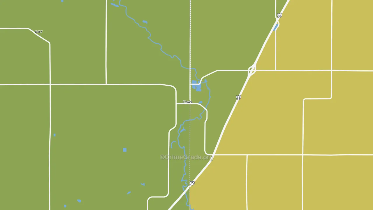 50071, IA Map of Theft Rates