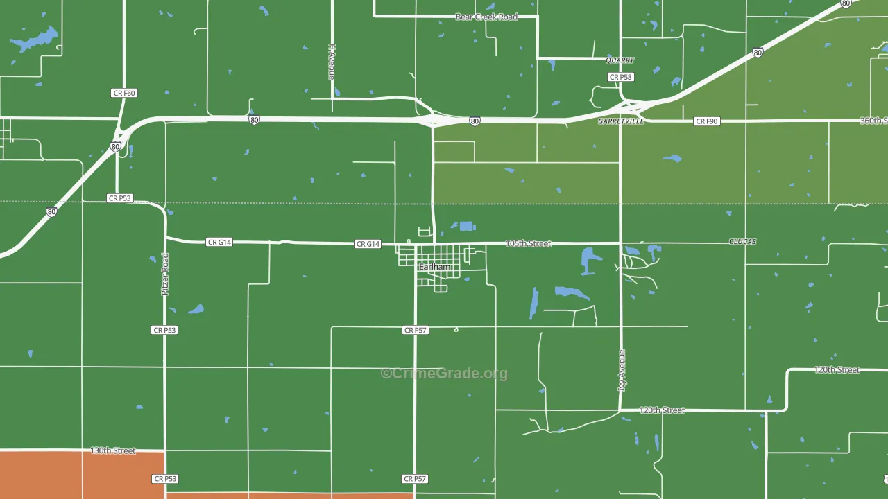50072, IA Map of Theft Rates