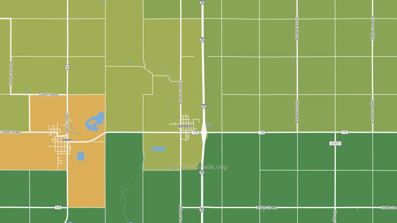 50075, IA Map of Theft Rates