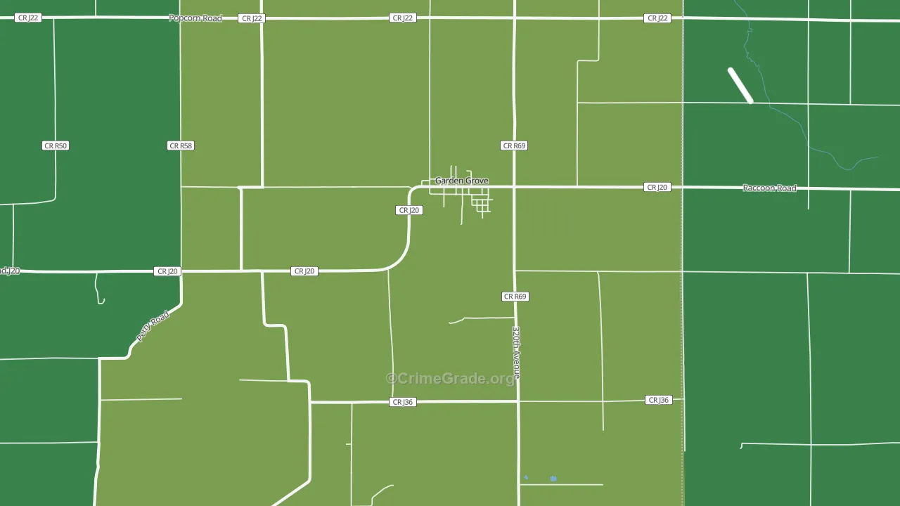 50103, IA Map of Theft Rates