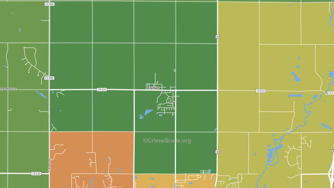 50105, IA Map of Theft Rates