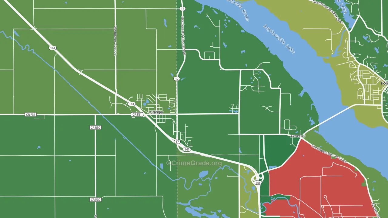 50109, IA Map of Theft Rates