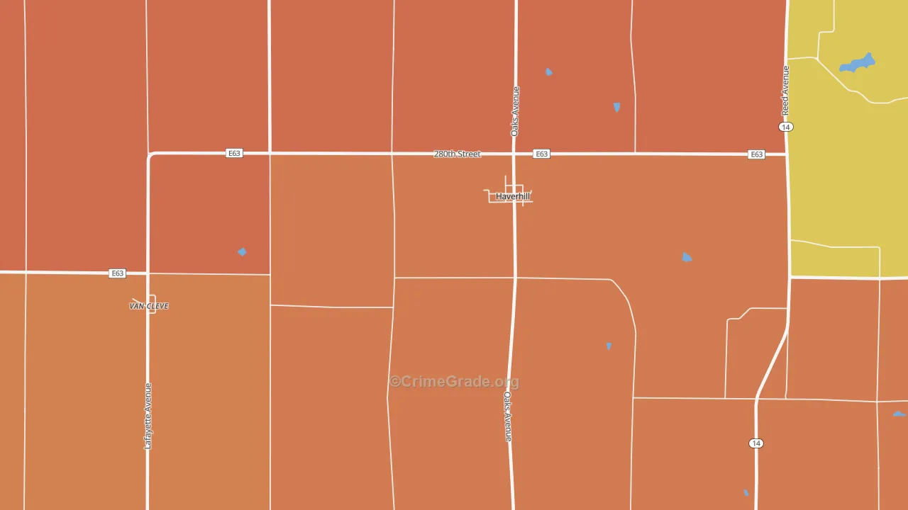 50120, IA Map of Theft Rates