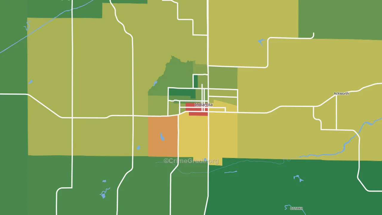 50125, IA Map of Theft Rates