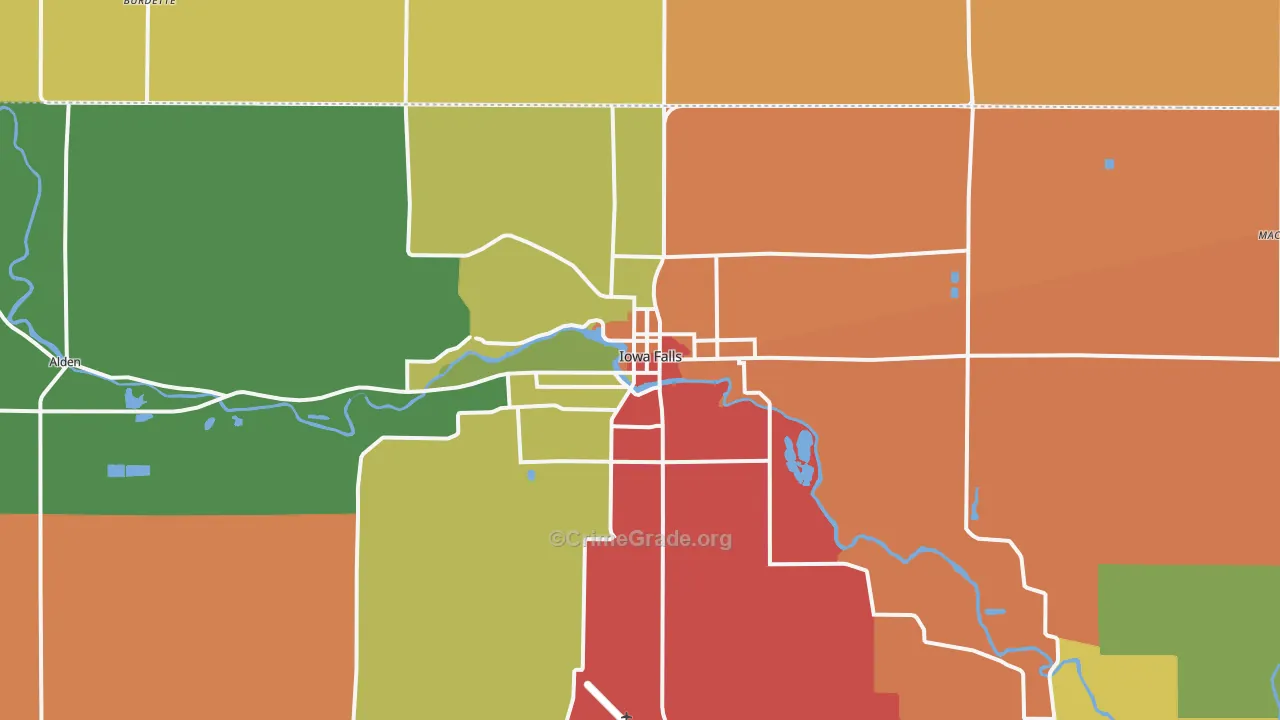 50126, IA Map of Theft Rates