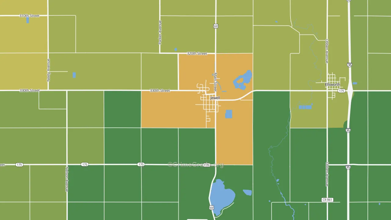 50130, IA Map of Theft Rates