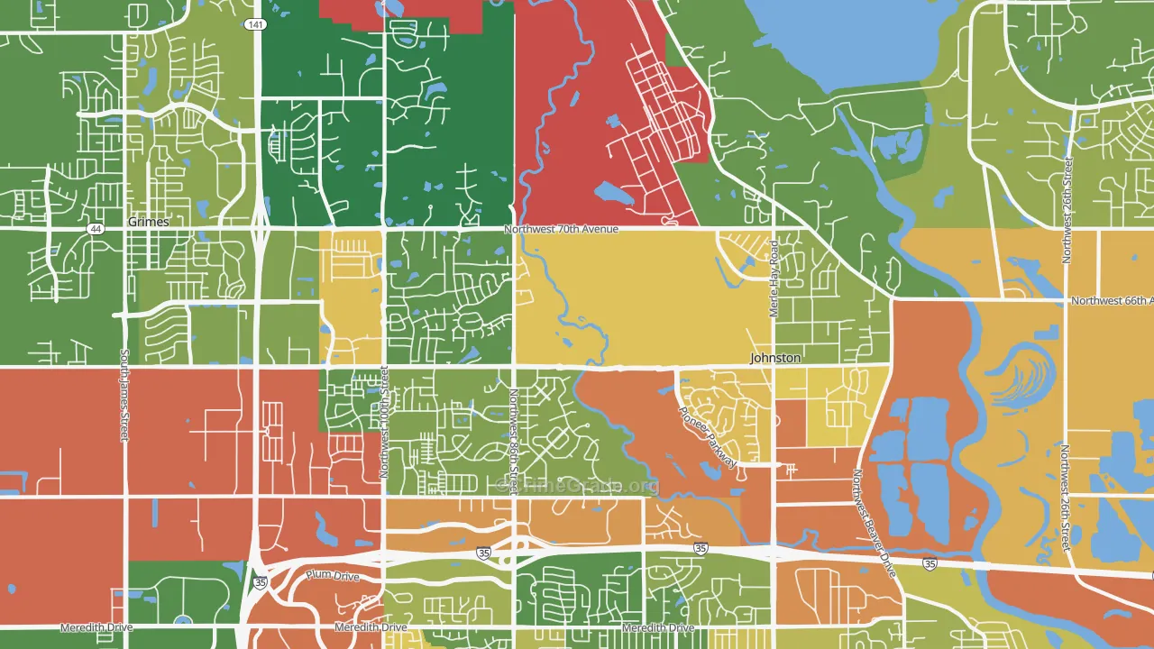50131, IA Map of Theft Rates