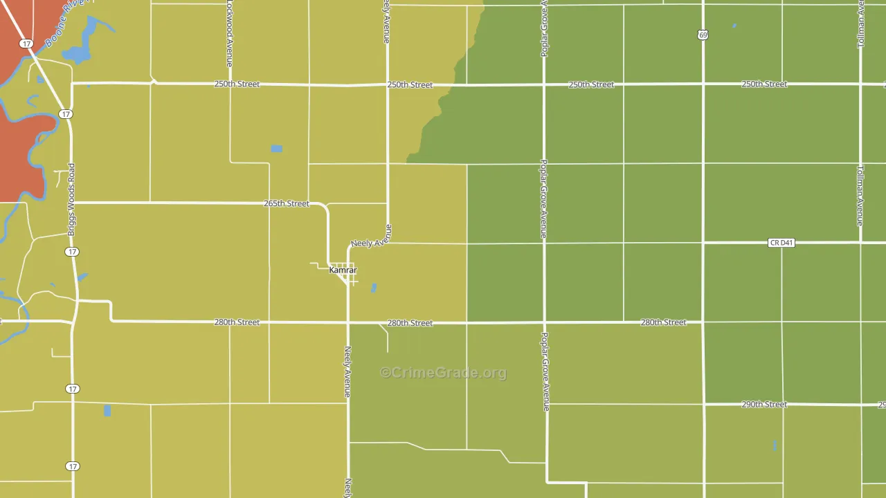 50132, IA Map of Theft Rates