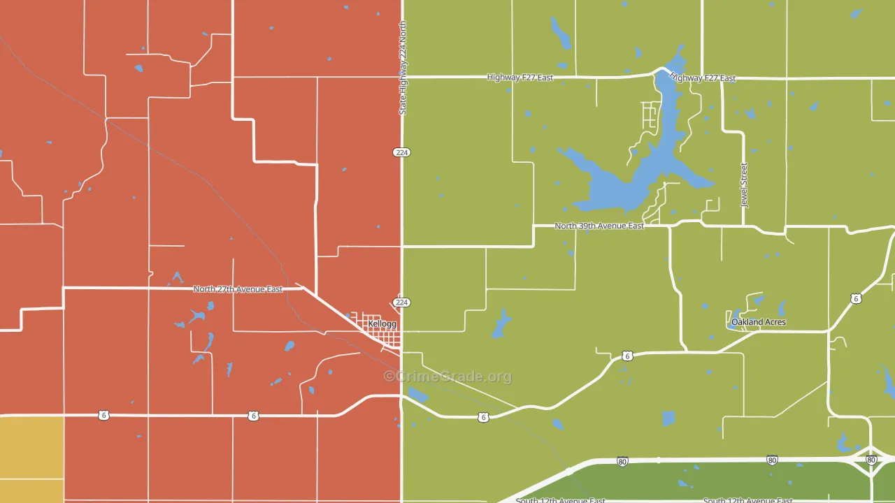 50135, IA Map of Theft Rates