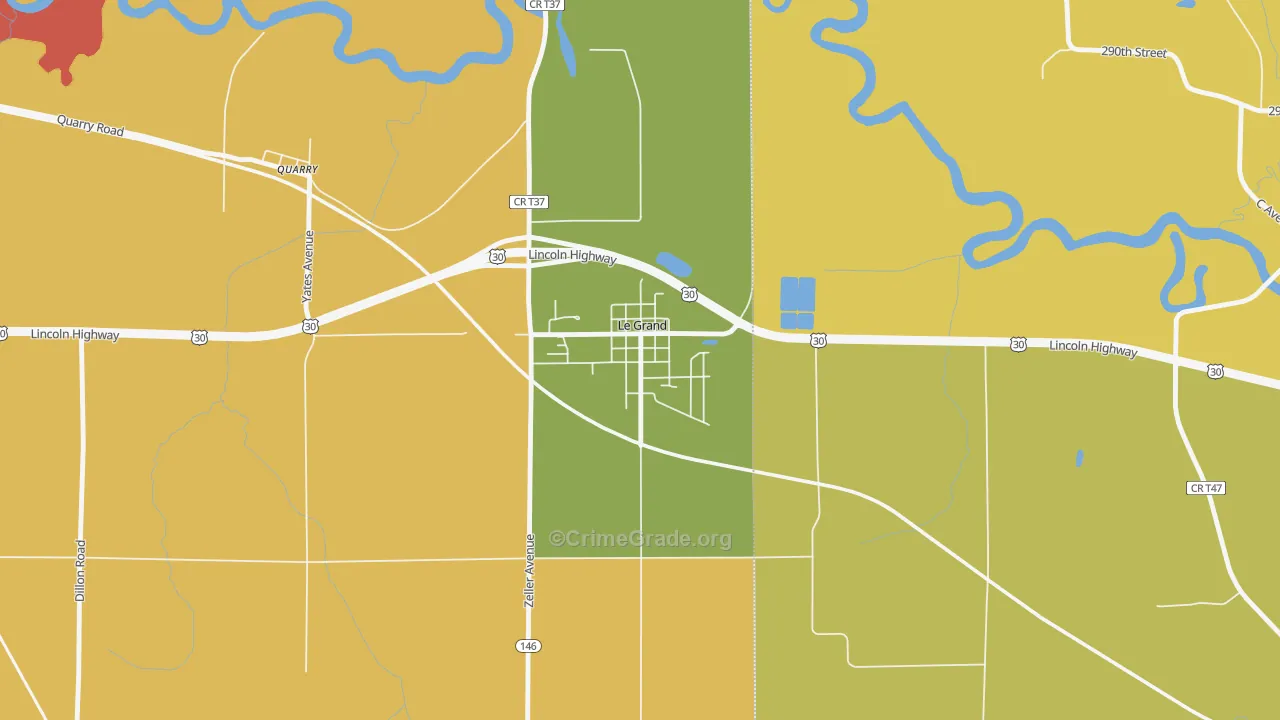 50142, IA Map of Theft Rates