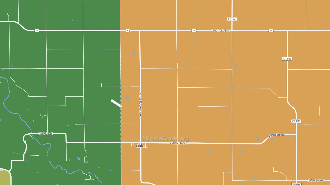 50146, IA Map of Theft Rates