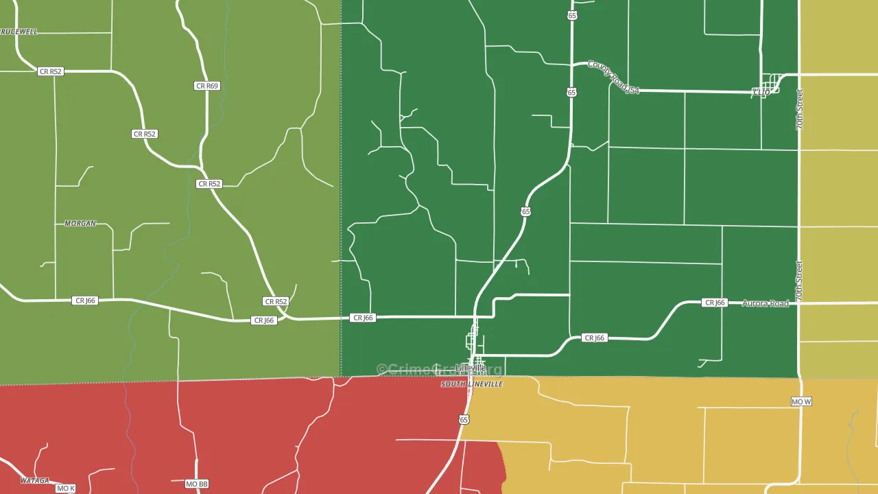 50147, IA Map of Theft Rates
