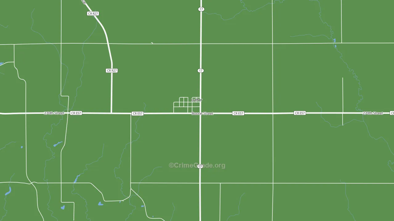 50152, IA Map of Theft Rates