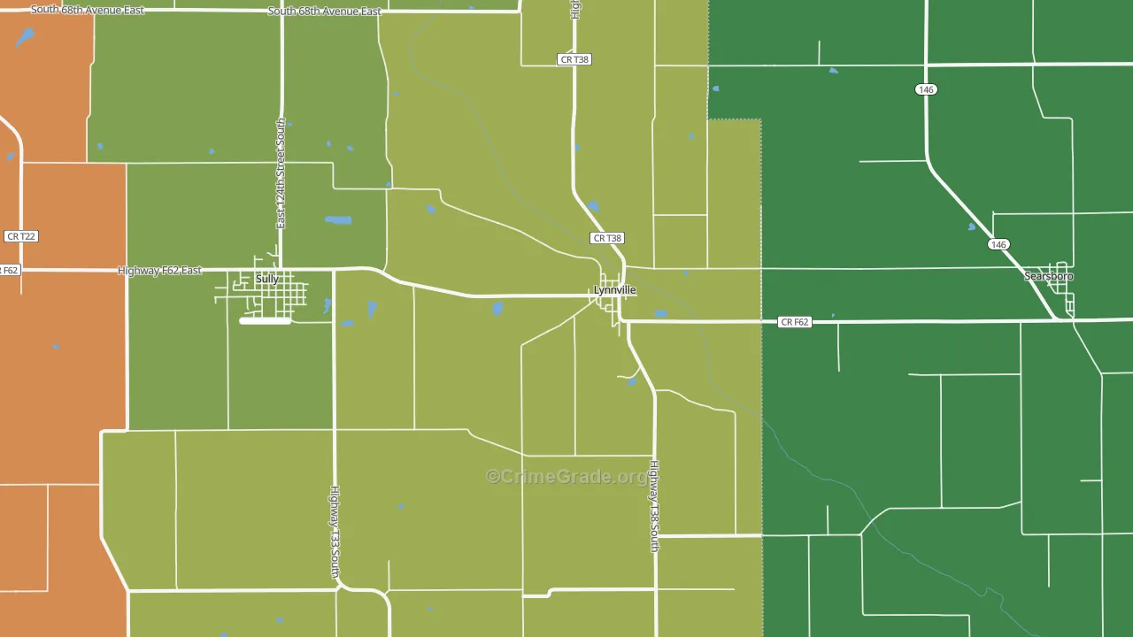 50153, IA Map of Theft Rates