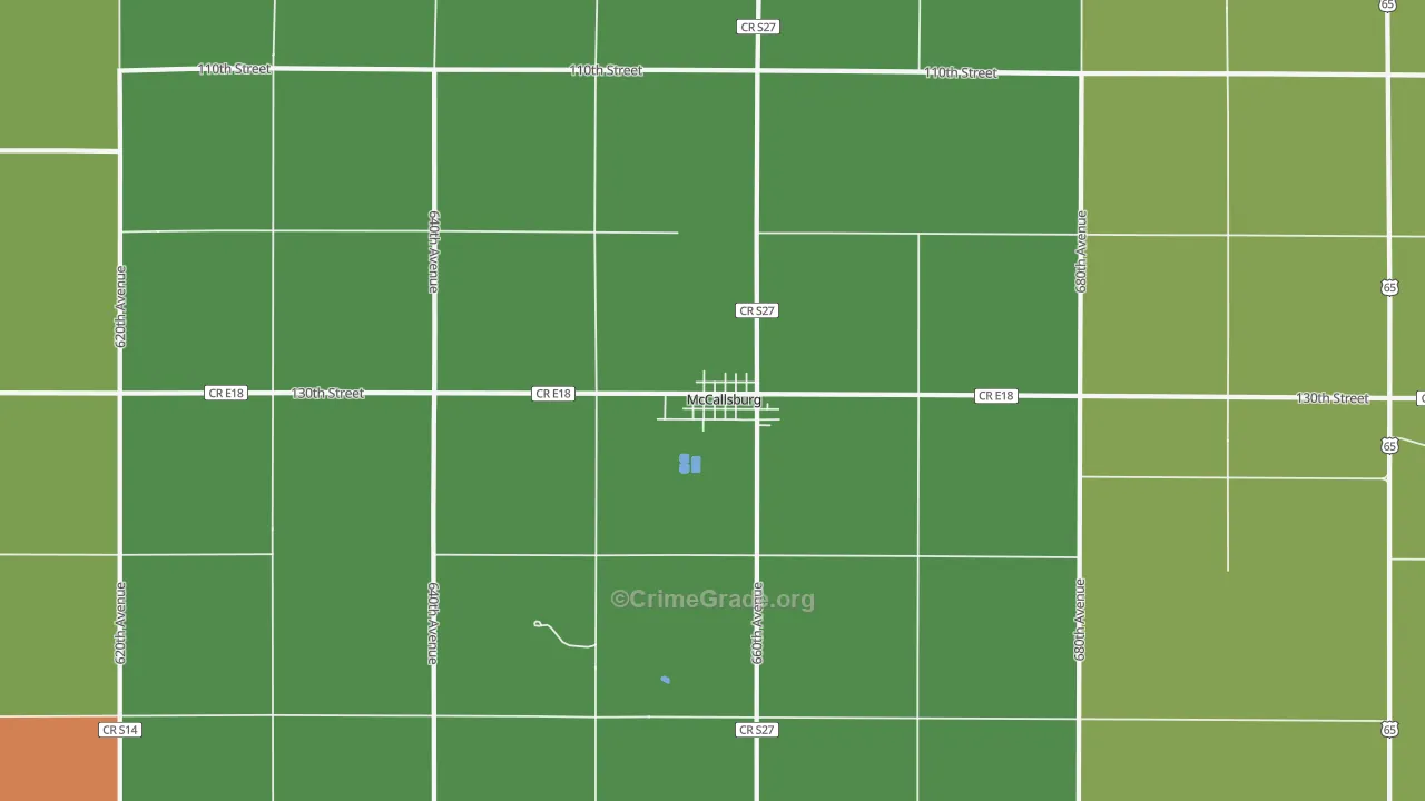 50154, IA Map of Theft Rates