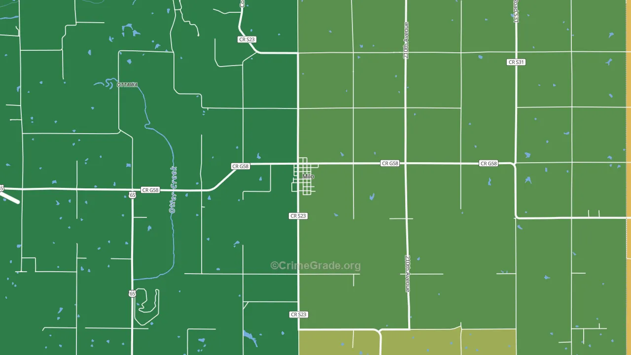 50166, IA Map of Theft Rates