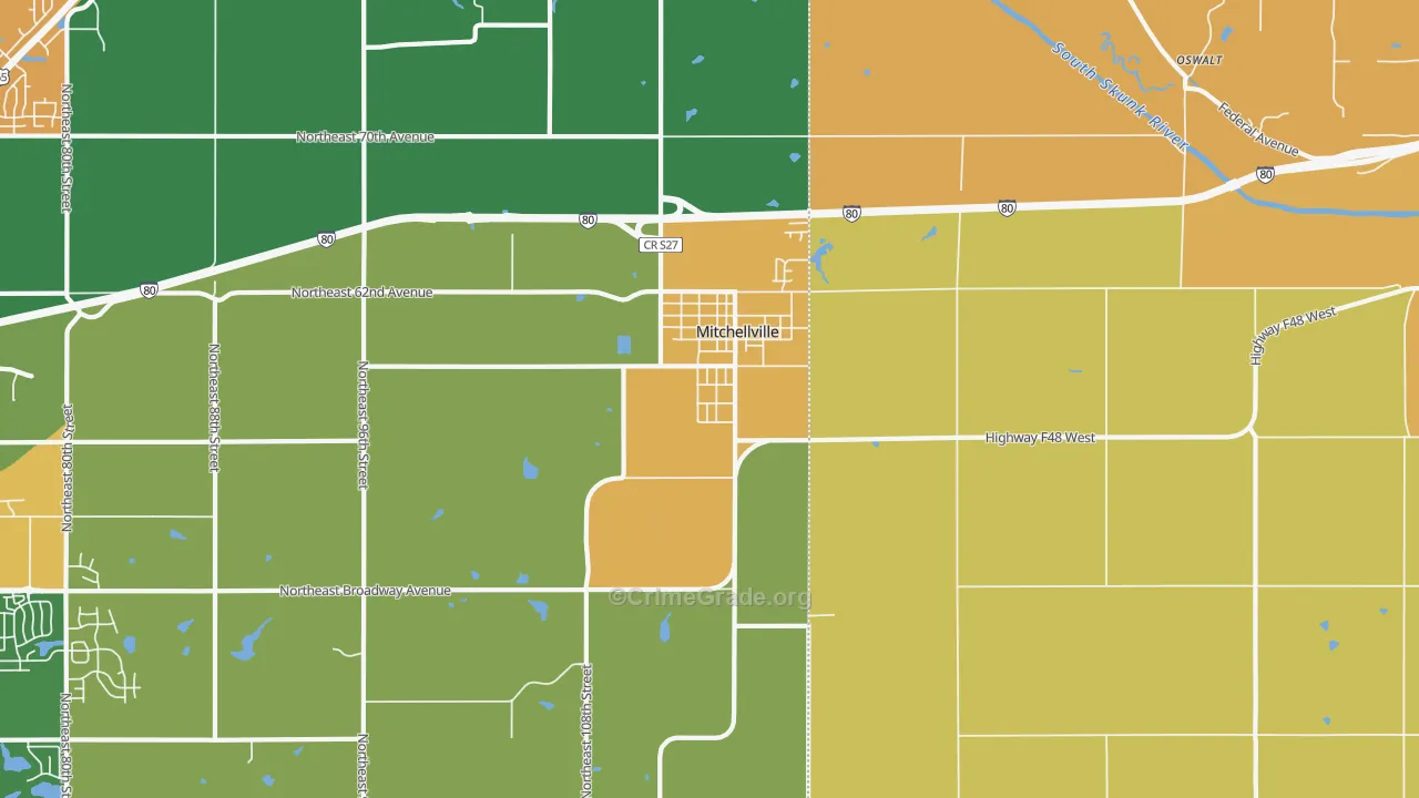 50169, IA Map of Theft Rates